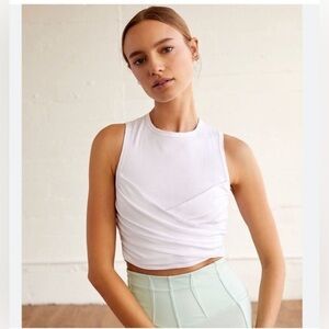 Free People Movement Just My Type Tank, White, Size Medium MSRP $58 NWT